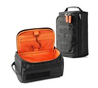 Fitdom Hanging Compact Toiletry Bag Tactical Dopp Kit Case for Men. Perfect for Travel & Storage. Fits Large & Small Cosmetic Makeup, Clipper, Toothbrush, Shower, Shaving & Grooming Care Organizer