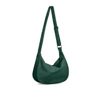 FITDON Corduroy Crescent Crossbody Bag for Women, Small Sling Hobos Crossbody Bag Dumpling Bag Crescent Purse with Adjustable Strap, Green