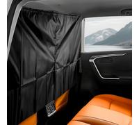 Fitdrive Car Divider Privacy Curtain, 180x90cm Rope - Adjustable Oxford Fabric Partition, Magic Tape 2 - Panel Design for Vans & Large SUVs Car Curtains Blackout