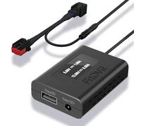 FitDVR Dash Camera Power Adapter (8-Pin) for Land Rover, Jaguar, Connects to Rearview Mirror, LED Display USB Power Source, Easy to Install, 5V 12V Output, for Dash Cam, Radar, D3-020