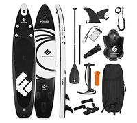 FitEngine SUP Allrounder 12 Inch - 365 cm Extensive Stand Up Paddle Board Set Including Dry Bag, Mobile Phone Case etc. Drop-Stitch Quality from the German SUP Brand