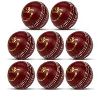FITEX Cricket Ball Leather Practice Ball 156g Hand Stitched Training Ball for Batting, Bowling & Fielding Practice, Indoor & Outdoor Cricket Ball