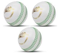FITEX Cricket Ball Leather Practice Ball 156g Hand Stitched Training Ball for Batting, Bowling & Fielding Practice, Indoor & Outdoor Cricket Ball