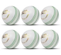 FITEX Leather Cricket Practice Ball, Hand Stitched 156g Training Ball for Cricket Nets, Batting, Bowling & Fielding Drills, Durable Ball for Indoor Outdoor Practice