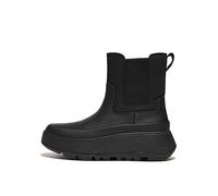 FitFlop Black F-Mode Water Resistant MicrowobbleboardTM Midsole Flatform Chelsea Boots Black