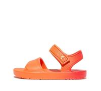 Fitflop Boy's Girl's iQUSHION Kids Toddler Ombre Ergonomic B/S Sandals, Red Coral, 10 UK Child