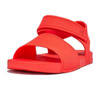 Fitflop Girls Girl's Fit Flop iQushion Ergonomic Back Strap Sandals in Orange Rubber - Size UK 9 Kids