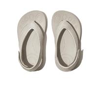 Fitflop Boy's Unisex Kids Iqushion Sandal with Backstrap Solid Flip-Flop, Silver 080, 8 UK Child