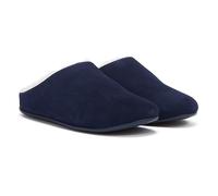 Fitflop Chrissie Shearling Womens Slippers - Navy Suede - Size UK 7
