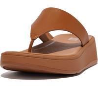 FitFlop Damen Flip Flops F-Mode Leather Flatform Toe-Post Sandals FW4 All Black-