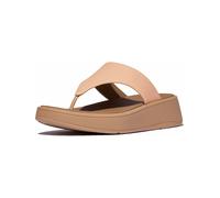 FitFlop Damen Flip Flops F-Mode Leather Flatform Toe-Post Sandals FW4 All Black-