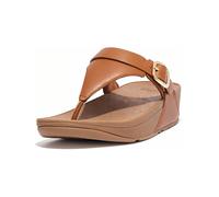 FitFlop Damen Flip Flops Lulu Adjustable Toe Post-Leather ES8 All Black-36