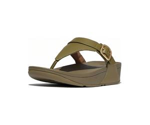 FitFlop Damen Flip Flops Lulu Adjustable Toe Post-Leather ES8 All Black-36