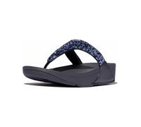 FitFlop Damen Flip Flops Lulu Crystal-Mix Toe-Post Sandals JE3 Silver-36