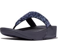 FitFlop Damen Flip Flops Lulu Crystal-Mix Toe-Post Sandals JE3 Silver-36