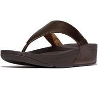 Fitflop Women's Lulu Leather Toepost Thong Sandals, Plumberry, 5 UK