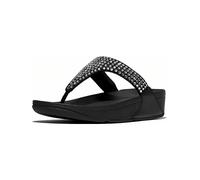 FitFlop Damen Flip Flops Lulu Maxi-Crystal Toe-Post Sandals E5U Black-36