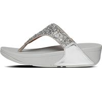 FitFlop Damen Flip Flops Lulu Shimmerfoil Toe-Thongs CJ2 Silver-36