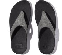 FitFlop Damen Flip Flops Lulu Shimmerlux Toe-Post Sandals FZ7 Pewter-36