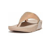 FitFlop Damen Flip Flops Lulu Shimmerlux Toe-Post Sandals FZ7 Pewter-36
