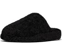 FitFlop Damen Hausschuhe Iqushion Wrapped Mule-Teddy IB3 All Black-36