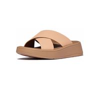 Women's mules FitFlop F-Mode Flatform Beige 41