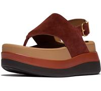 FitFlop Damen Sandalen F-Mode Stack Suede Back-Strap Toe-Post Sandals E2H Chocol