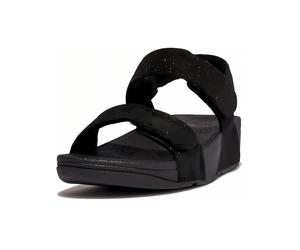 FitFlop Damen Sandalen Lulu Adjustable Shimmerlux Back-Strap Sandals GA2 Pewter-