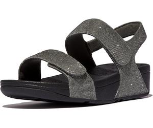 FitFlop Damen Sandalen Lulu Adjustable Shimmerlux Back-Strap Sandals GA2 Pewter-