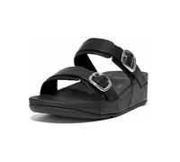 FitFlop Damen Sandalen Lulu Adjustable Slide-Leather ES7 All Black-36