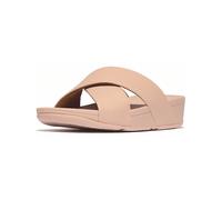 FitFlop Damen Sandalen Lulu Cross Slide Sandals Leather K04 Sandy Beige-36