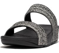 FitFlop Damen Sandalen Lulu Shimmerweave Slides GO2 Black Mix-36