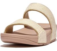 FitFlop Damen Sandalen Lulu Shimmerweave Slides GO2 Black Mix-36