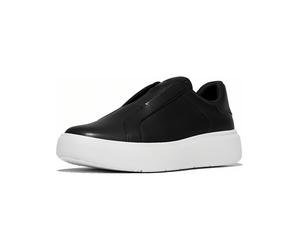 FitFlop Damen Sneaker Rtg Leather Laceless Sneakers E4T Black-36