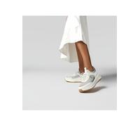FitFlop Damen Sneakers F-Mode Suede/Knit Flatform Slip-ON Laced IV1 Stone Beige/