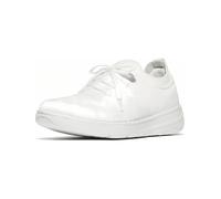 FitFlop Damen Sneakers Super-Q Knit Slip-ON Laced JH9 Urban White-36
