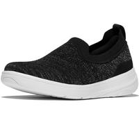 FitFlop Damen Sneakers Super-Q Knit Slip-Ons JI1 Arctic Grey/Silver-36