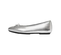 Fitflop Women's Bow Metallic Ballet Pumps 4 (37) Silver