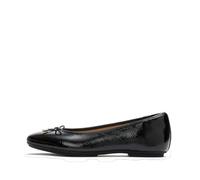 FitFlop Delicato Bow Textured Patent-Leather Ballet Flats