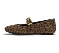 FitFlop Delicato Leather Mary Janes Womens Ladies Leopard Shoes Size 4-9