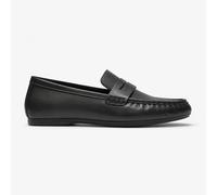 FitFlop Delicato Leather Loafers, All Black, 6