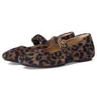 Fitflop Women's DELICATO Leopard Suede Mary Janes Flat, Chocolate Mix, 3 UK