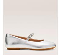 Fitflop Delicato Pearls and Crystal Leather Ballet Pumps BLACK SIZE 3