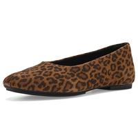 Fitflop Delicato Ballerina Suede Women's Tan/Black Flats UK 8