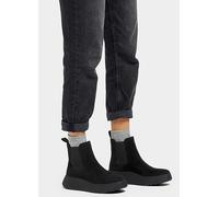 FitFlop F-Mode Black Suede Flatform MicrowobbleboardTM Midsole Chelsea Boots Black