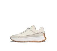FitFlop F-mode Flow Shearling Flatform Trainer, Cream, Size 5, Women Cream