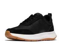 Fitflop F-mode Flow Suede Mix Flatform Trainers Black EU 36 Woman
