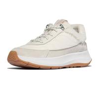 FitFlop F-Mode Flow Shearling-Mix Shoes White Beige Women - 37