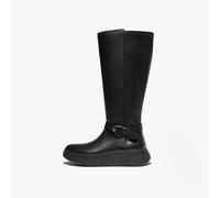 FitFlop F-MODE FOLDED-KNOT FLATFORM TALL STRETCH Womens Zip Boots