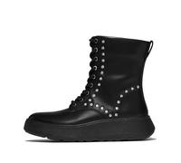 Fitflop F-MODE GEM-TRIM LEATHER LACE-UP ANKLE BOOTS